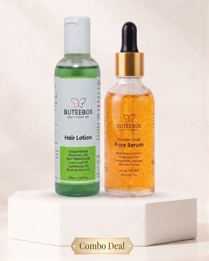 Festive Combo –  Hair Lotion + Korean Snail Serum